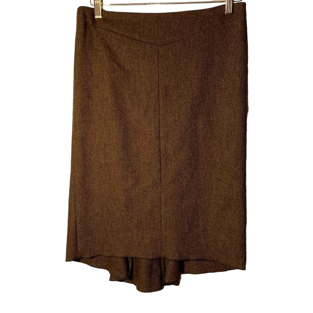 BCBG MaxAzria Janice Fishtail  wool blend skirt size 4